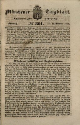 Münchener Tagblatt Mittwoch 30. Oktober 1850