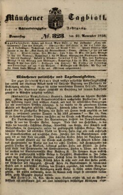 Münchener Tagblatt Donnerstag 21. November 1850