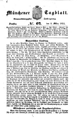 Münchener Tagblatt Samstag 8. März 1851