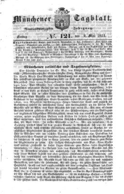 Münchener Tagblatt Freitag 2. Mai 1851