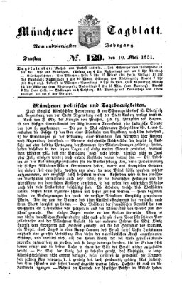 Münchener Tagblatt Samstag 10. Mai 1851