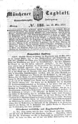 Münchener Tagblatt Montag 12. Mai 1851