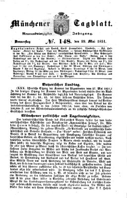 Münchener Tagblatt Donnerstag 29. Mai 1851