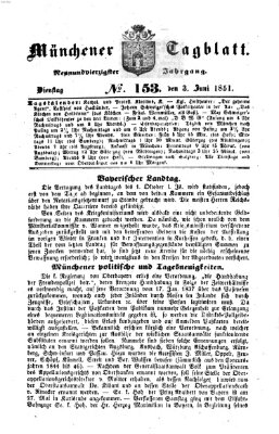 Münchener Tagblatt Dienstag 3. Juni 1851