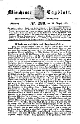 Münchener Tagblatt Mittwoch 27. August 1851