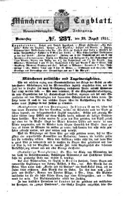 Münchener Tagblatt Donnerstag 28. August 1851