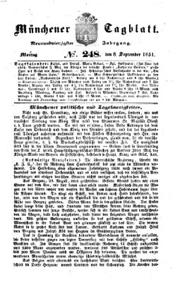 Münchener Tagblatt Montag 8. September 1851