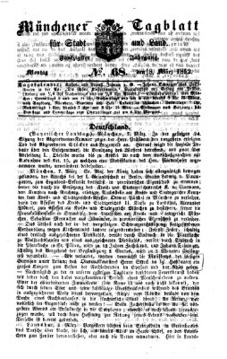 Münchener Tagblatt für Stadt und Land (Münchener Tagblatt) Montag 8. März 1852