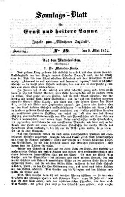 Münchener Tagblatt für Stadt und Land (Münchener Tagblatt) Sonntag 9. Mai 1852