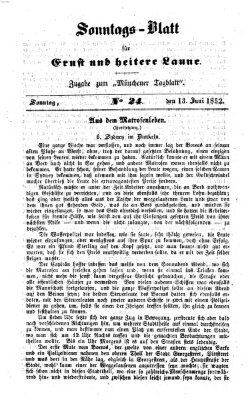 Münchener Tagblatt für Stadt und Land (Münchener Tagblatt) Sonntag 13. Juni 1852