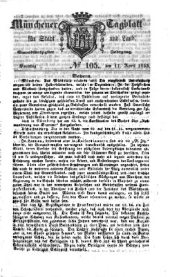 Münchener Tagblatt für Stadt und Land (Münchener Tagblatt) Sonntag 17. April 1853