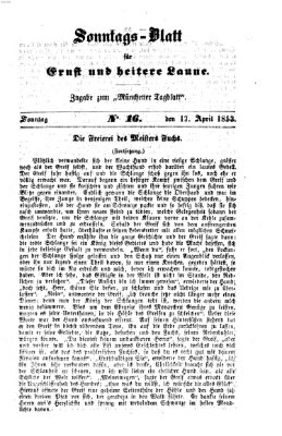 Münchener Tagblatt für Stadt und Land (Münchener Tagblatt) Sonntag 17. April 1853