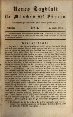 Neues Tagblatt für München und Bayern Montag 2. Juli 1838