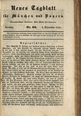 Neues Tagblatt für München und Bayern Dienstag 4. September 1838