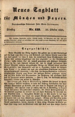 Neues Tagblatt für München und Bayern Dienstag 30. Oktober 1838