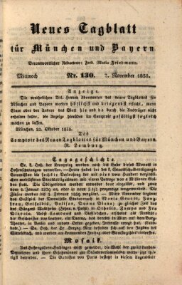 Neues Tagblatt für München und Bayern Mittwoch 7. November 1838