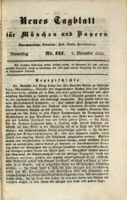 Neues Tagblatt für München und Bayern Donnerstag 8. November 1838