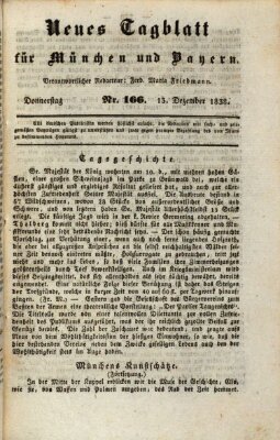 Neues Tagblatt für München und Bayern Donnerstag 13. Dezember 1838