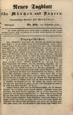 Neues Tagblatt für München und Bayern Mittwoch 19. Dezember 1838