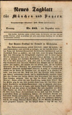 Neues Tagblatt für München und Bayern Sonntag 30. Dezember 1838