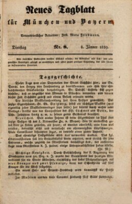 Neues Tagblatt für München und Bayern Dienstag 8. Januar 1839