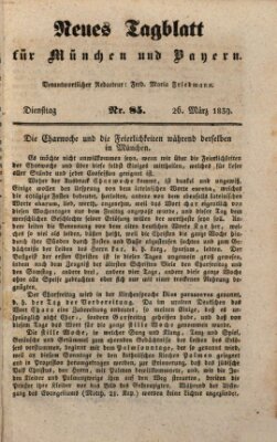 Neues Tagblatt für München und Bayern Dienstag 26. März 1839