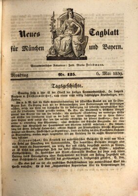 Neues Tagblatt für München und Bayern Montag 6. Mai 1839