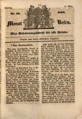 Neues Tagblatt für München und Bayern Sonntag 17. März 1839