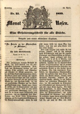 Neues Tagblatt für München und Bayern Sonntag 28. April 1839