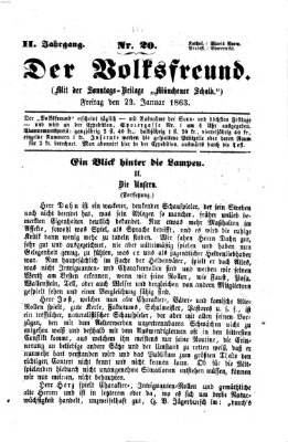 Der Volksfreund Freitag 23. Januar 1863