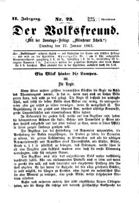 Der Volksfreund Dienstag 27. Januar 1863