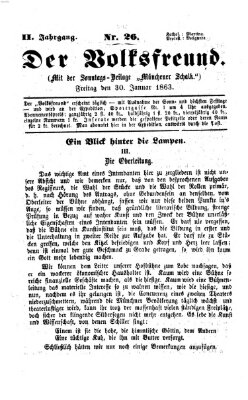 Der Volksfreund Freitag 30. Januar 1863