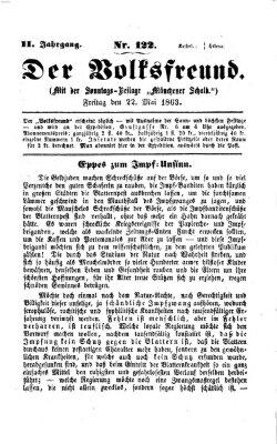 Der Volksfreund Freitag 22. Mai 1863