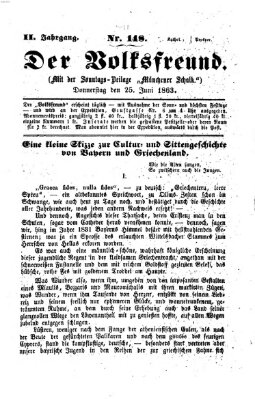 Der Volksfreund Donnerstag 25. Juni 1863