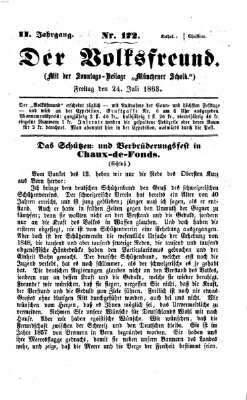 Der Volksfreund Freitag 24. Juli 1863