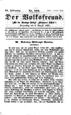 Der Volksfreund Donnerstag 6. August 1863