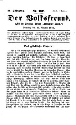 Der Volksfreund Dienstag 11. August 1863