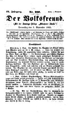 Der Volksfreund Donnerstag 3. September 1863