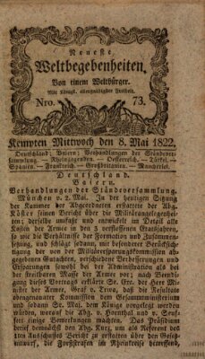 Neueste Weltbegebenheiten (Kemptner Zeitung) Mittwoch 8. Mai 1822