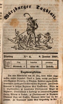 Würzburger Tagblatt Dienstag 3. Januar 1837