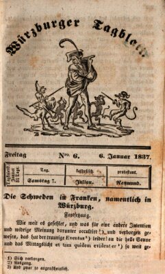 Würzburger Tagblatt Freitag 6. Januar 1837