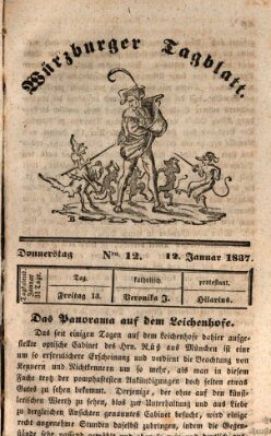 Würzburger Tagblatt Donnerstag 12. Januar 1837