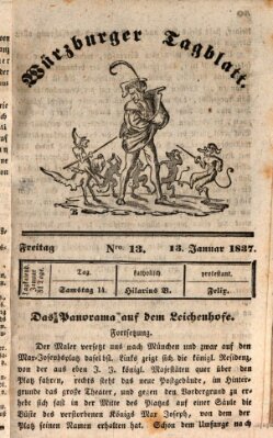 Würzburger Tagblatt Freitag 13. Januar 1837