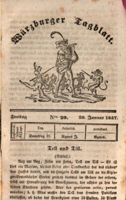 Würzburger Tagblatt Freitag 20. Januar 1837