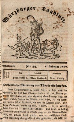 Würzburger Tagblatt Mittwoch 1. Februar 1837