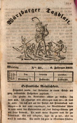 Würzburger Tagblatt Montag 6. Februar 1837