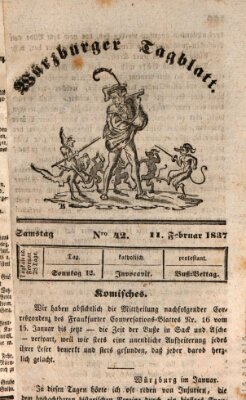 Würzburger Tagblatt Samstag 11. Februar 1837