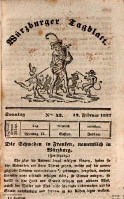 Würzburger Tagblatt Sonntag 12. Februar 1837