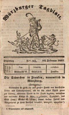 Würzburger Tagblatt Dienstag 14. Februar 1837