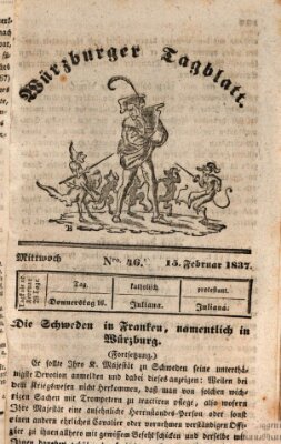 Würzburger Tagblatt Mittwoch 15. Februar 1837